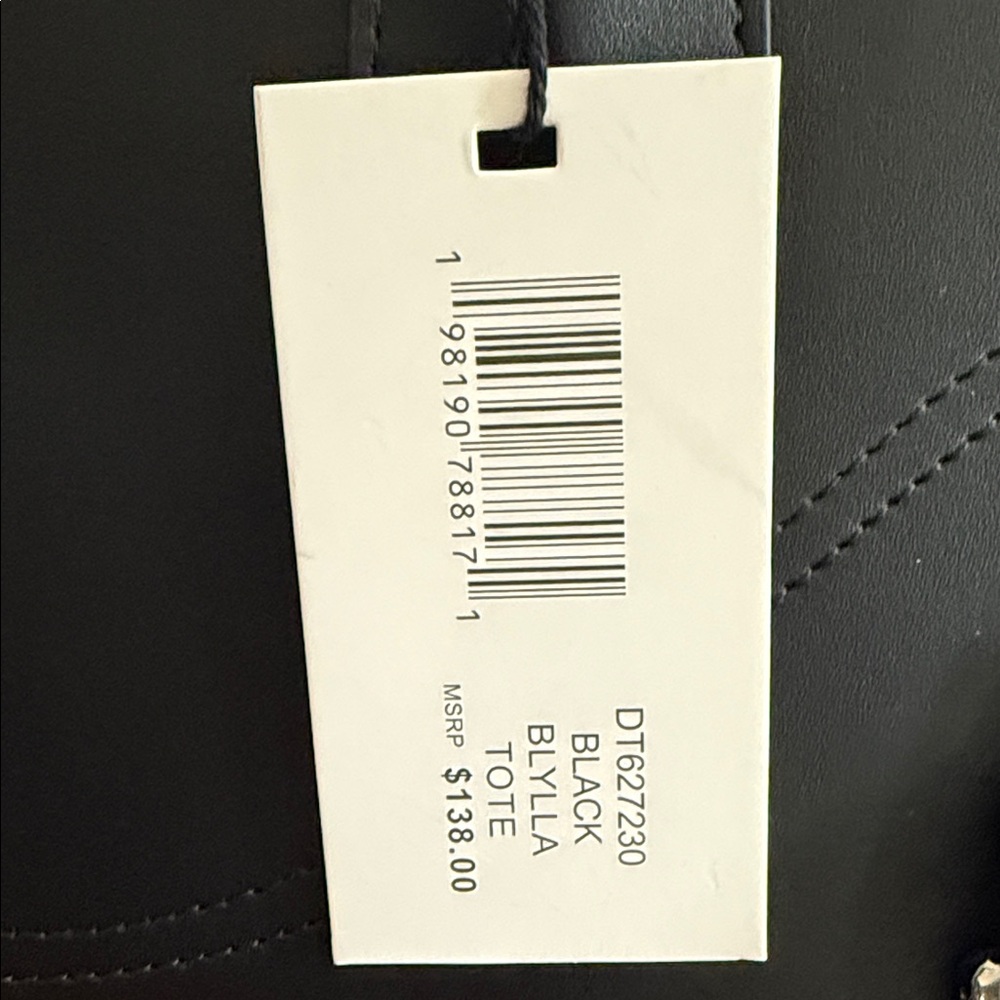 Steve Madden Black Blylla Tote Bag - NWT - Picture 8 of 9